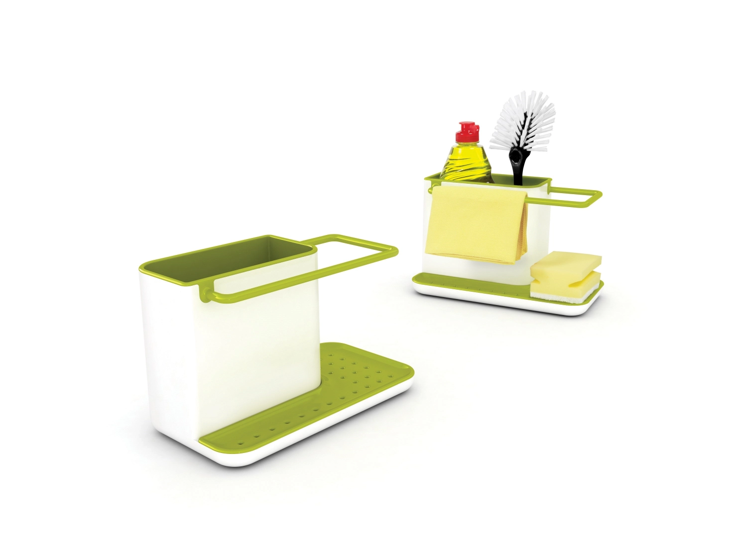 Joseph joseph 85021 caddy organiseur d´evier blanc/vert 13,5