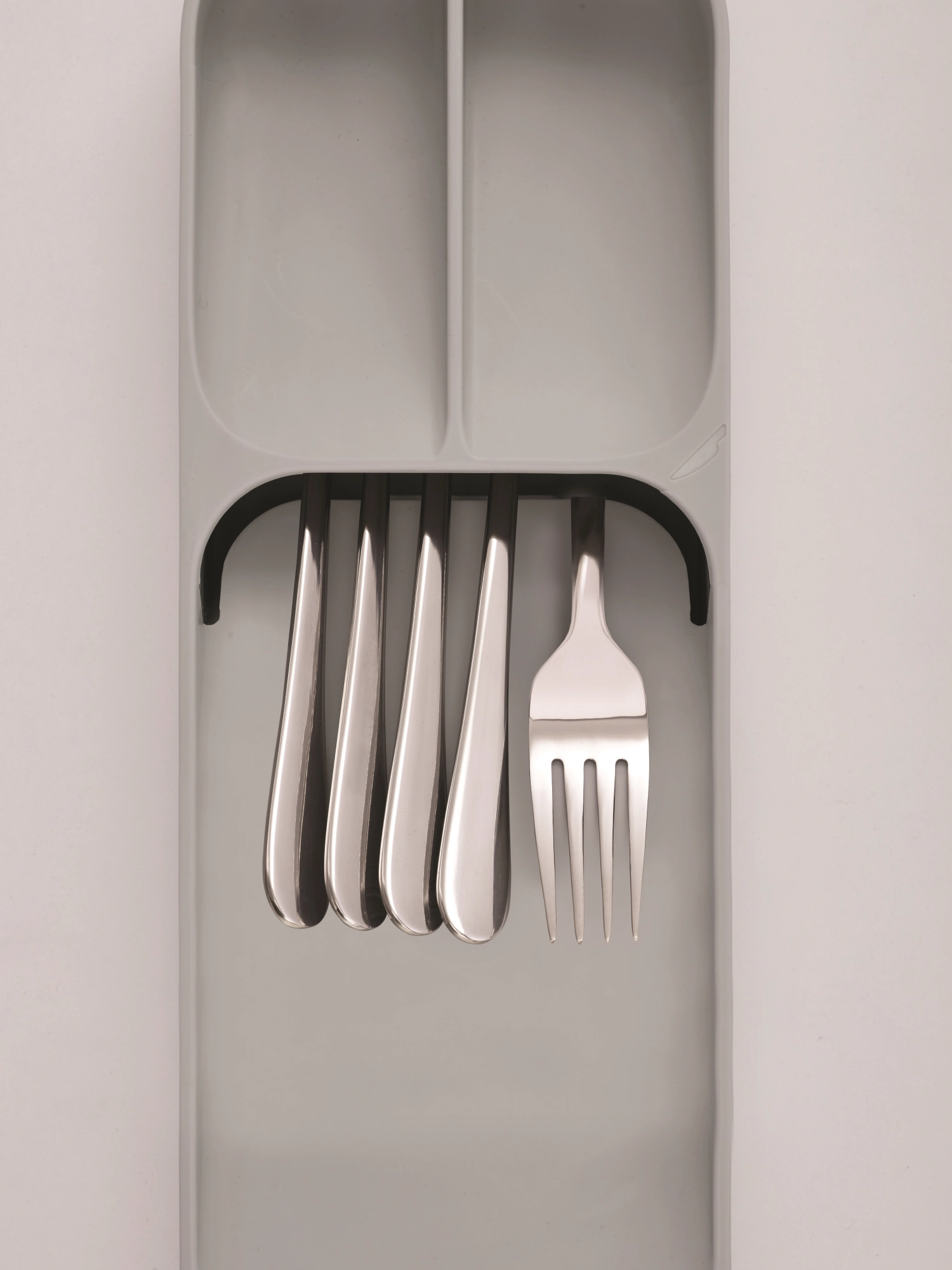 Porte-couverts drawerstore, gris, 11x39.5x5.7 cm