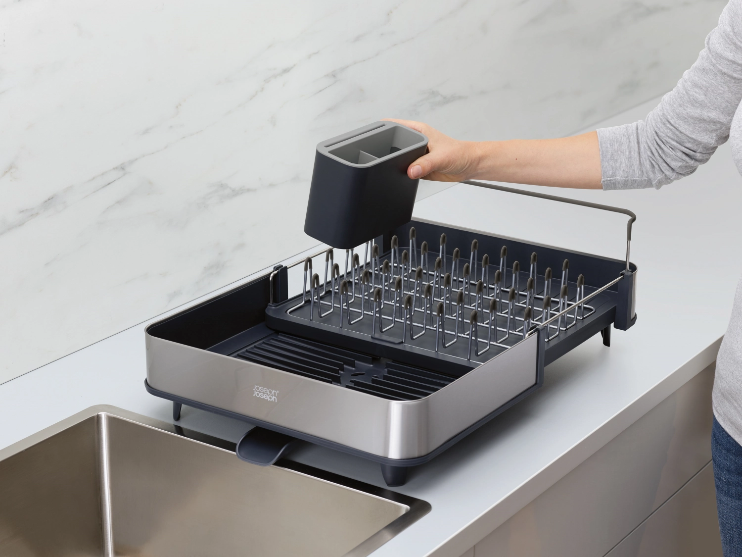 Promo Abwasch Bundle 2tlg Extend Steel, Presto Seifendisp.