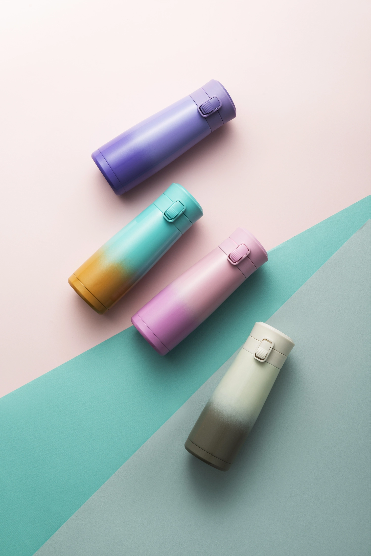 ID Holiday Sunset Tumbler One Touch 0.45lt purple