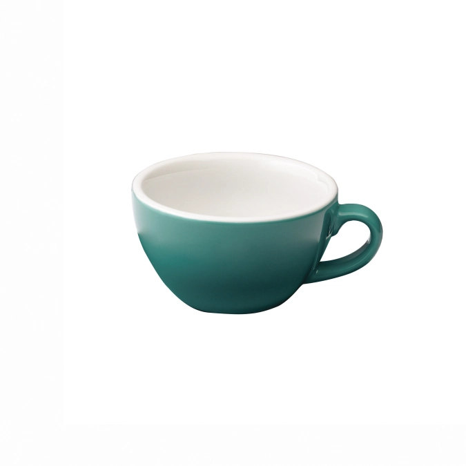 150ml tasse à café bleu vert teal, egg
