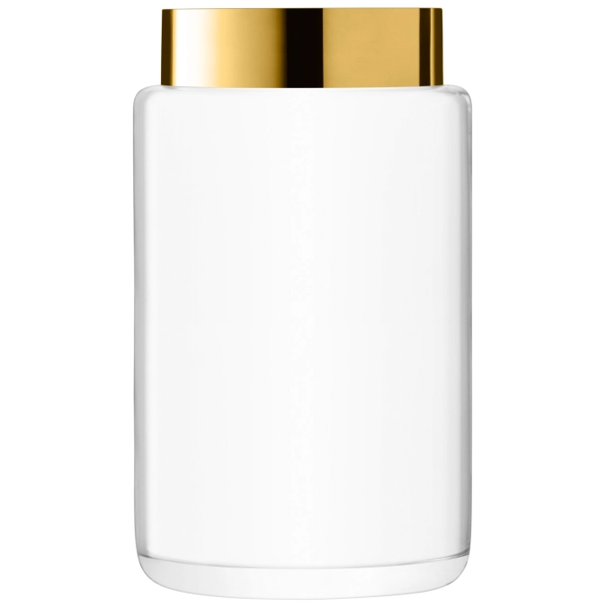 Aurum vase/lanterne h40cm - transparent/or