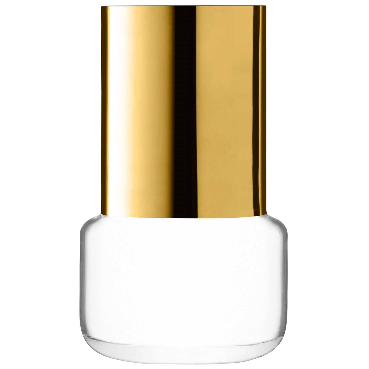 Aurum photophore/vase h8.5cm - transparent/or