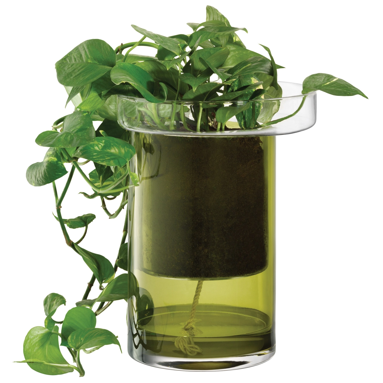 Pot à plantes balcony auto-irrigant h35 ø26 cm