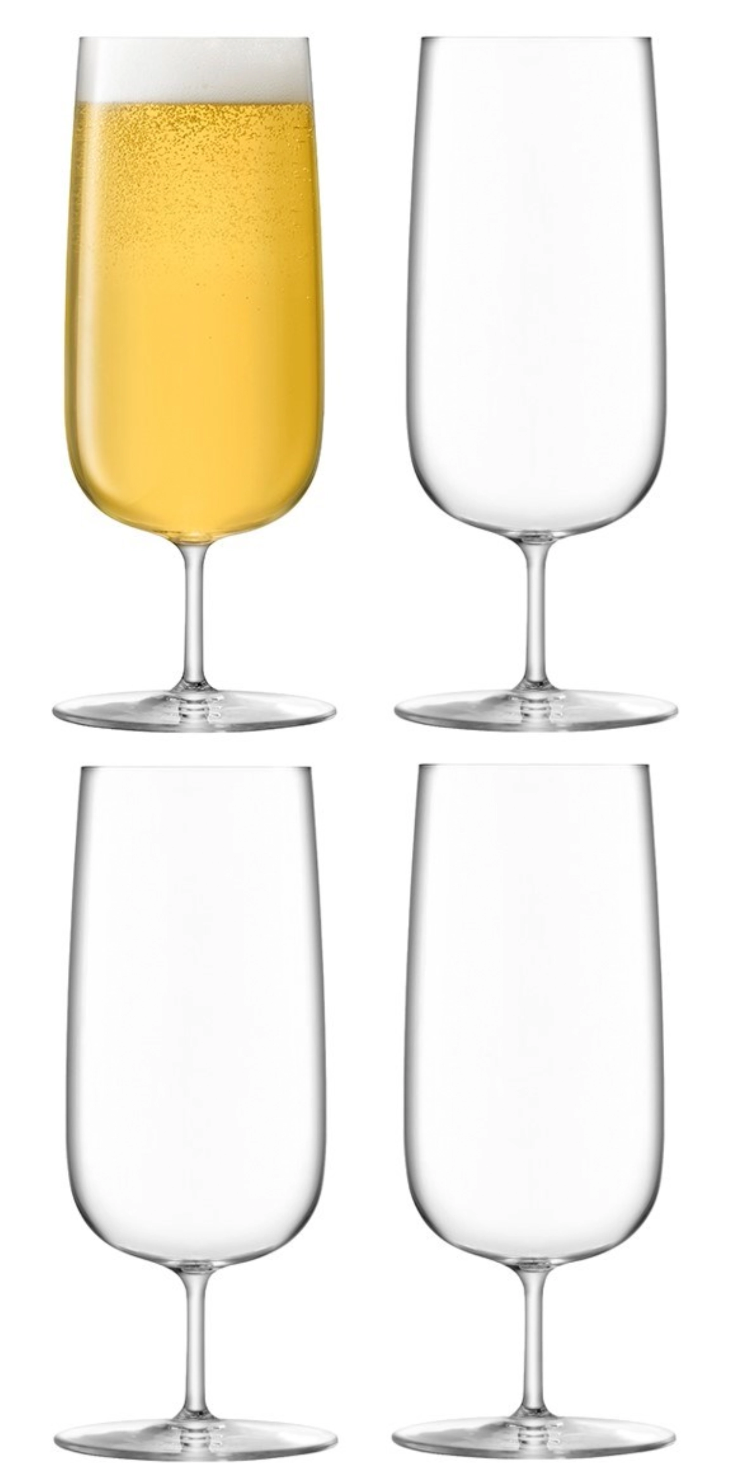 4er Set Borough Pilsglas