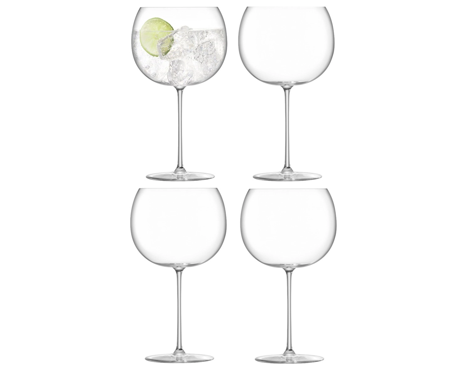Set de 4 verres à ballon borough 680ml transparent
