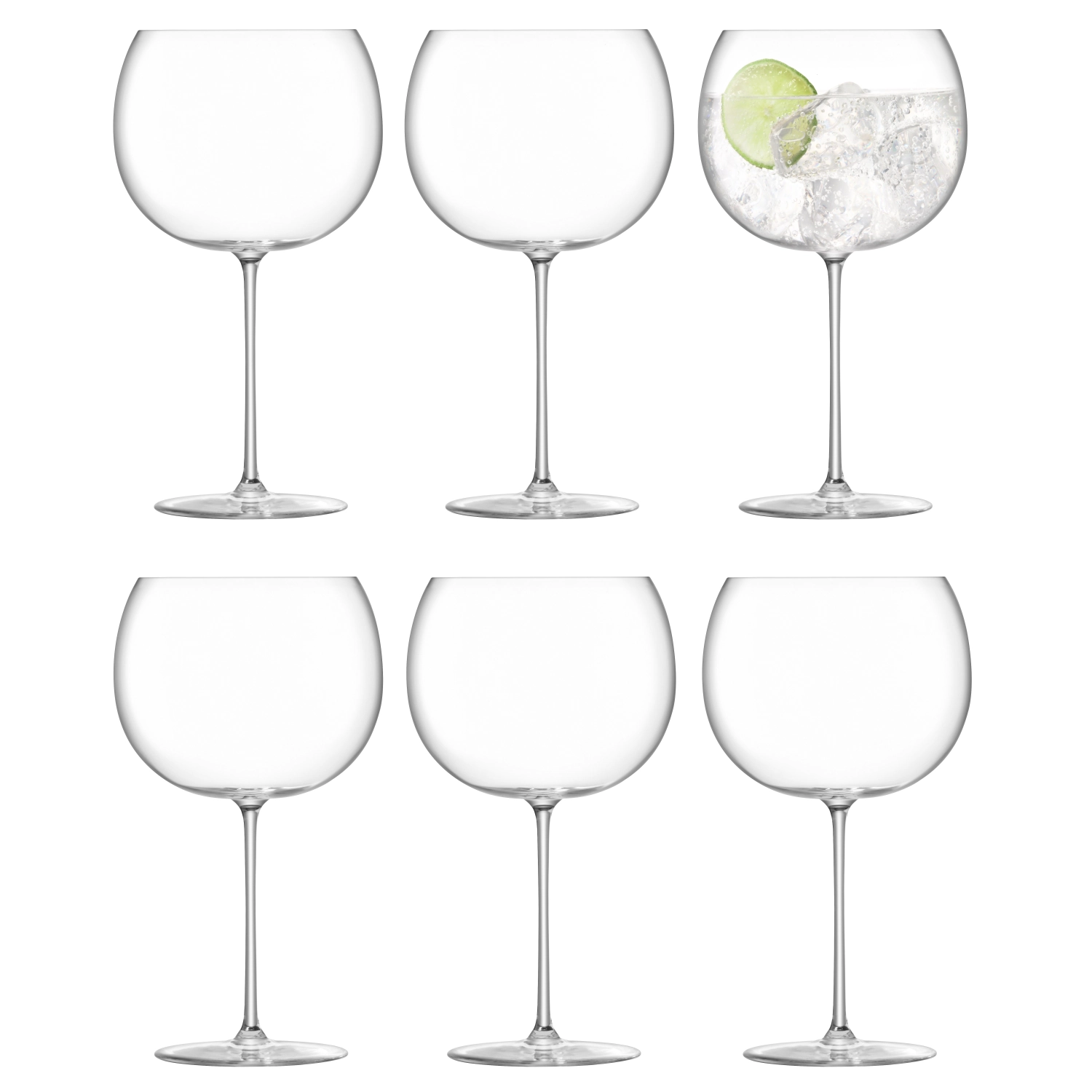 Set de 6 verres à ballon promo borough 680ml clair