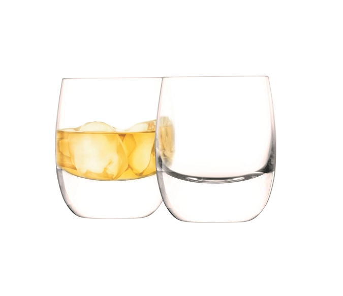 Bar verre à whisky 275ml transparent x 2