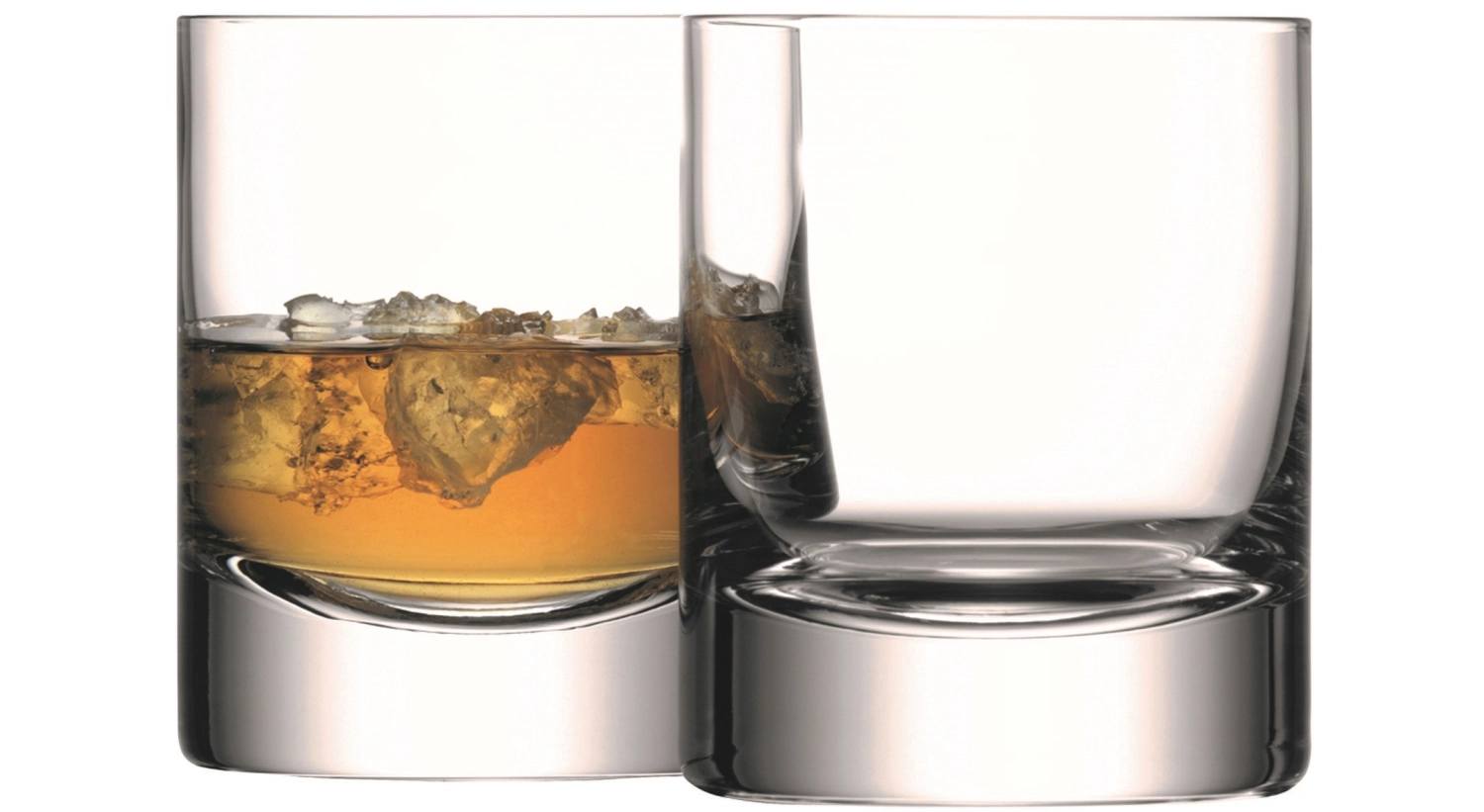 Bar verre à whisky 250ml transparent x 2