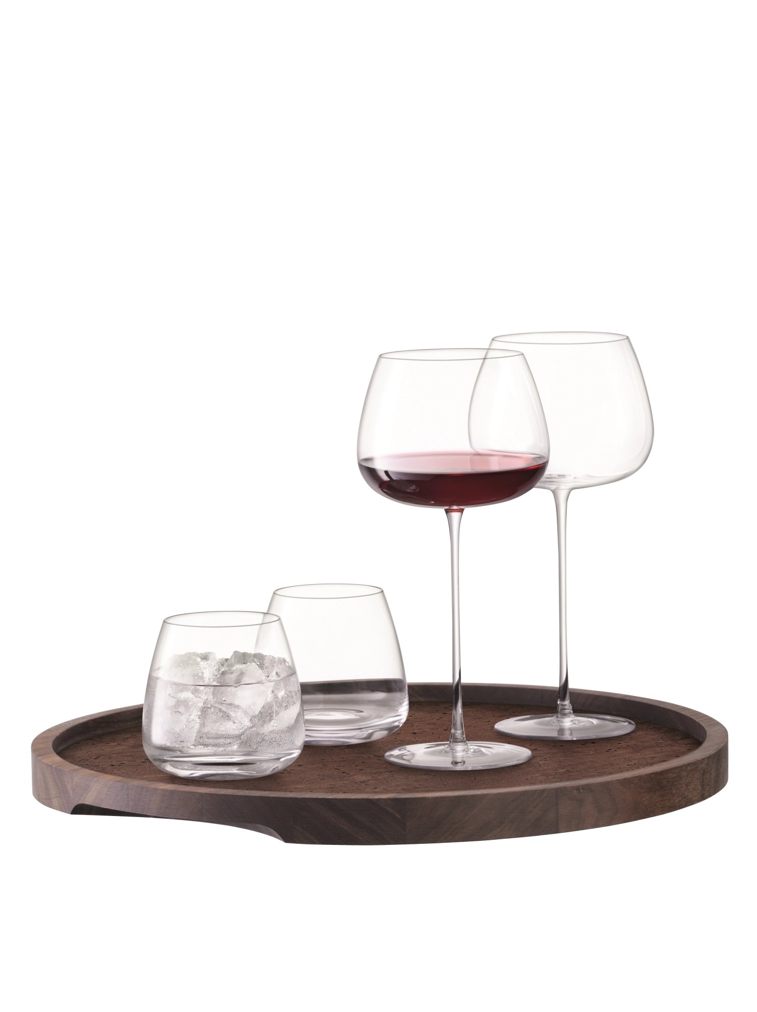 City plateau ø40cm noyer/liège *