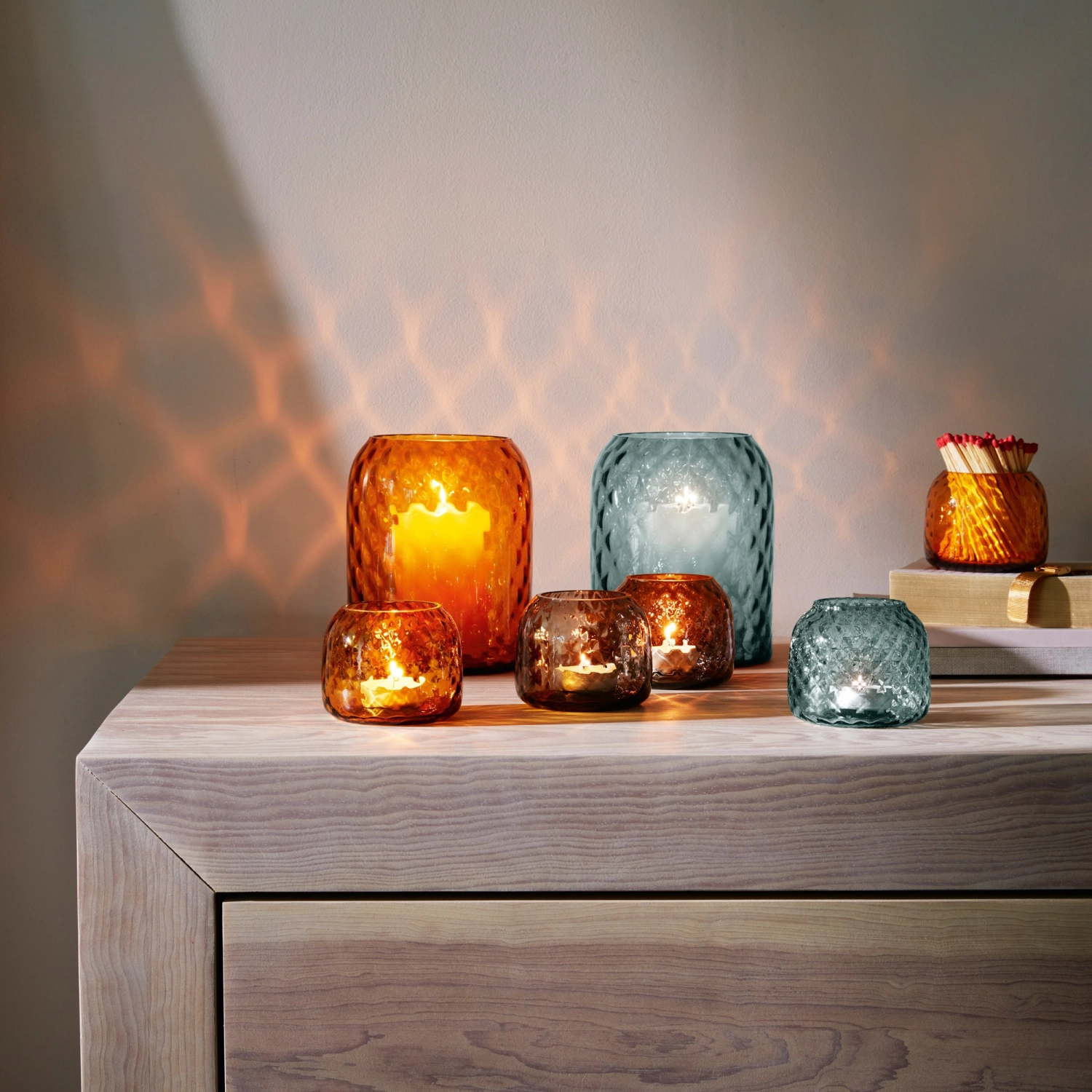 Dapple photophore/vase h7cm - marron terre