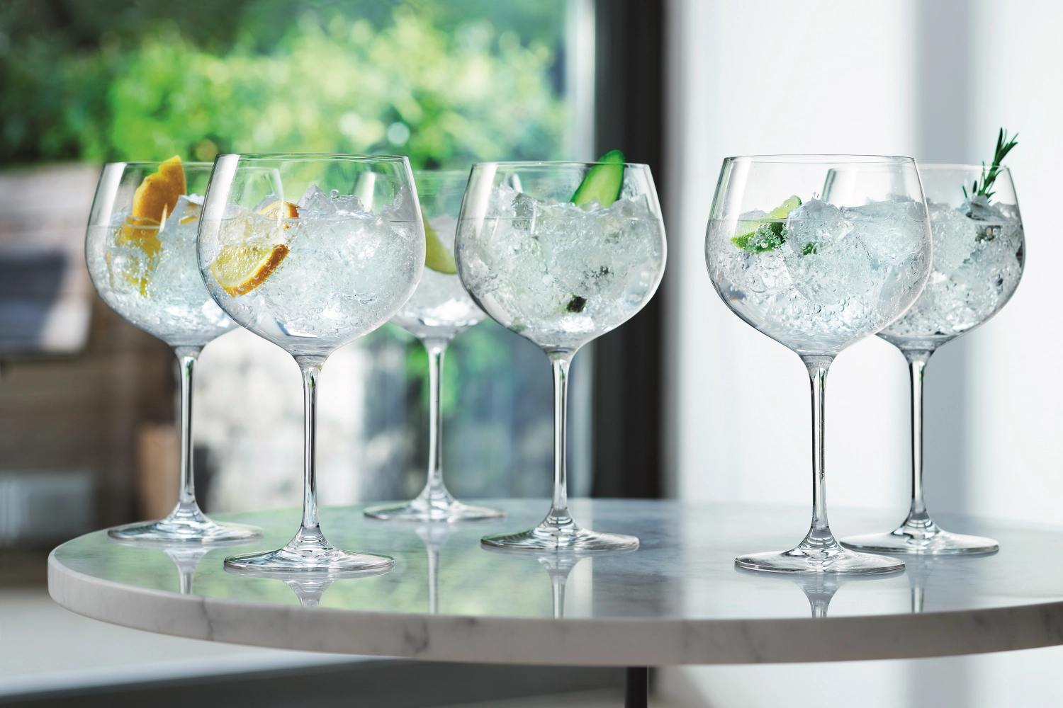 Set de 2 verres ballon à gin 420ml - transparent