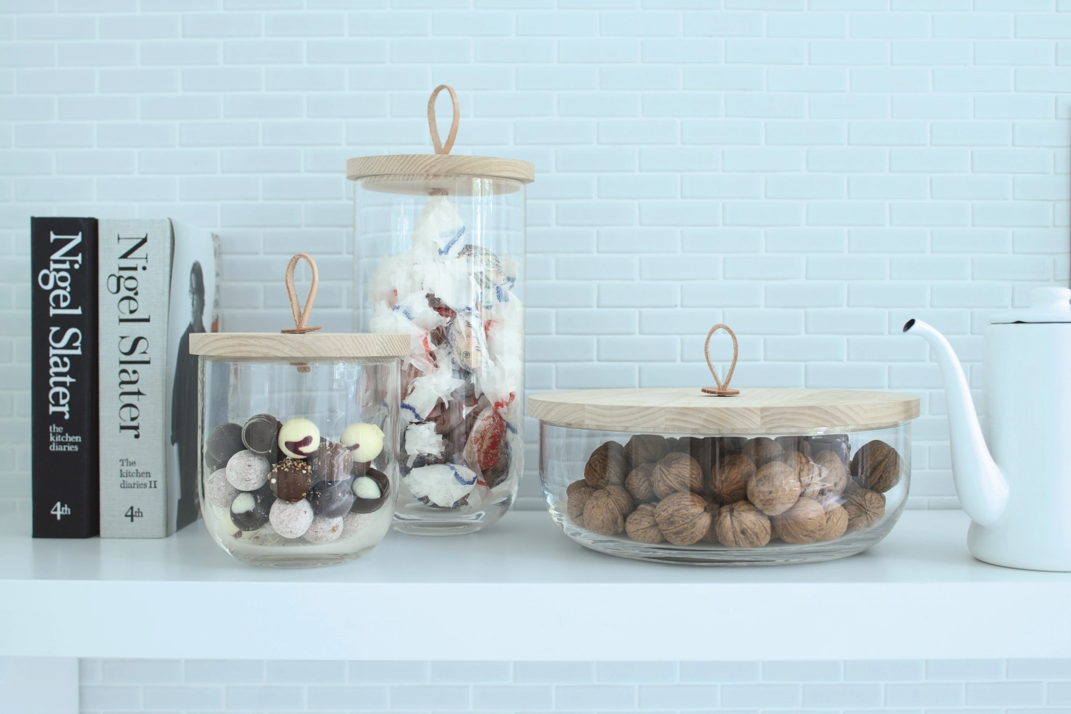 Ivalo couvercle de récipient en frêne h29.5cm - clair