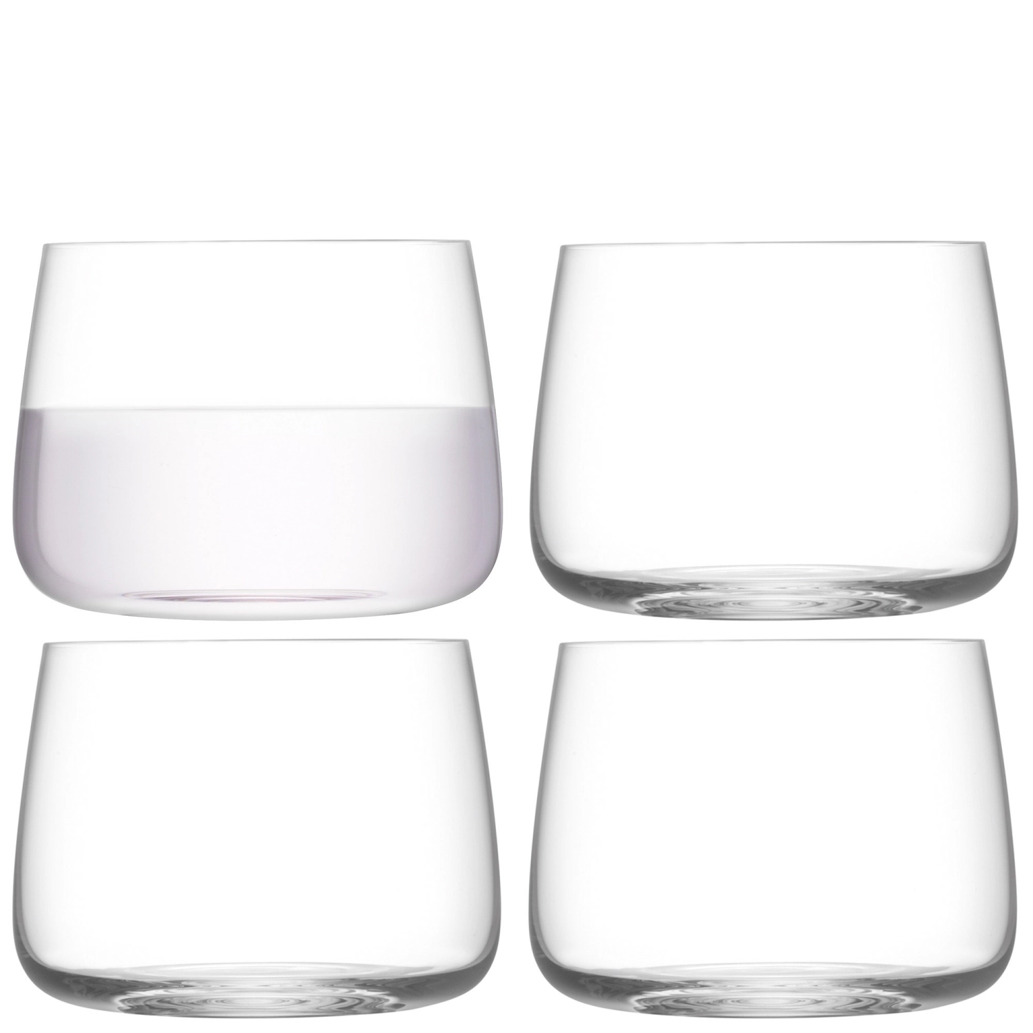 4er Set Metropolitan Stemless Glas 360ml klar