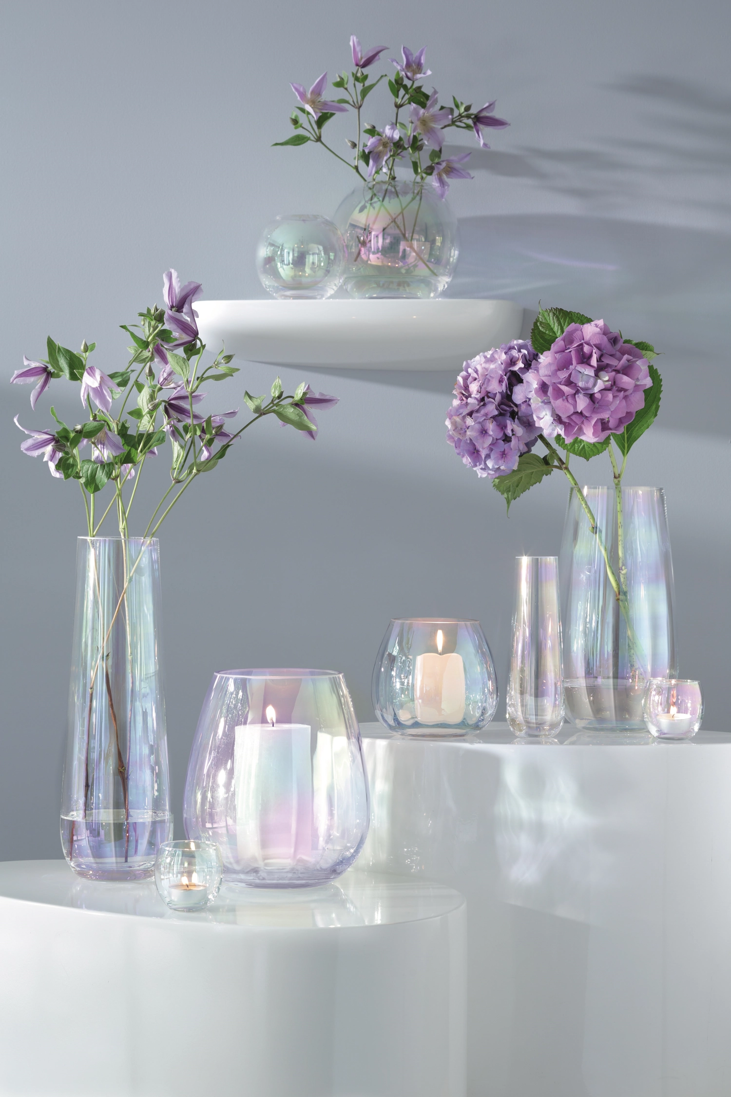 Pearl Vase H24cm - perlmutt