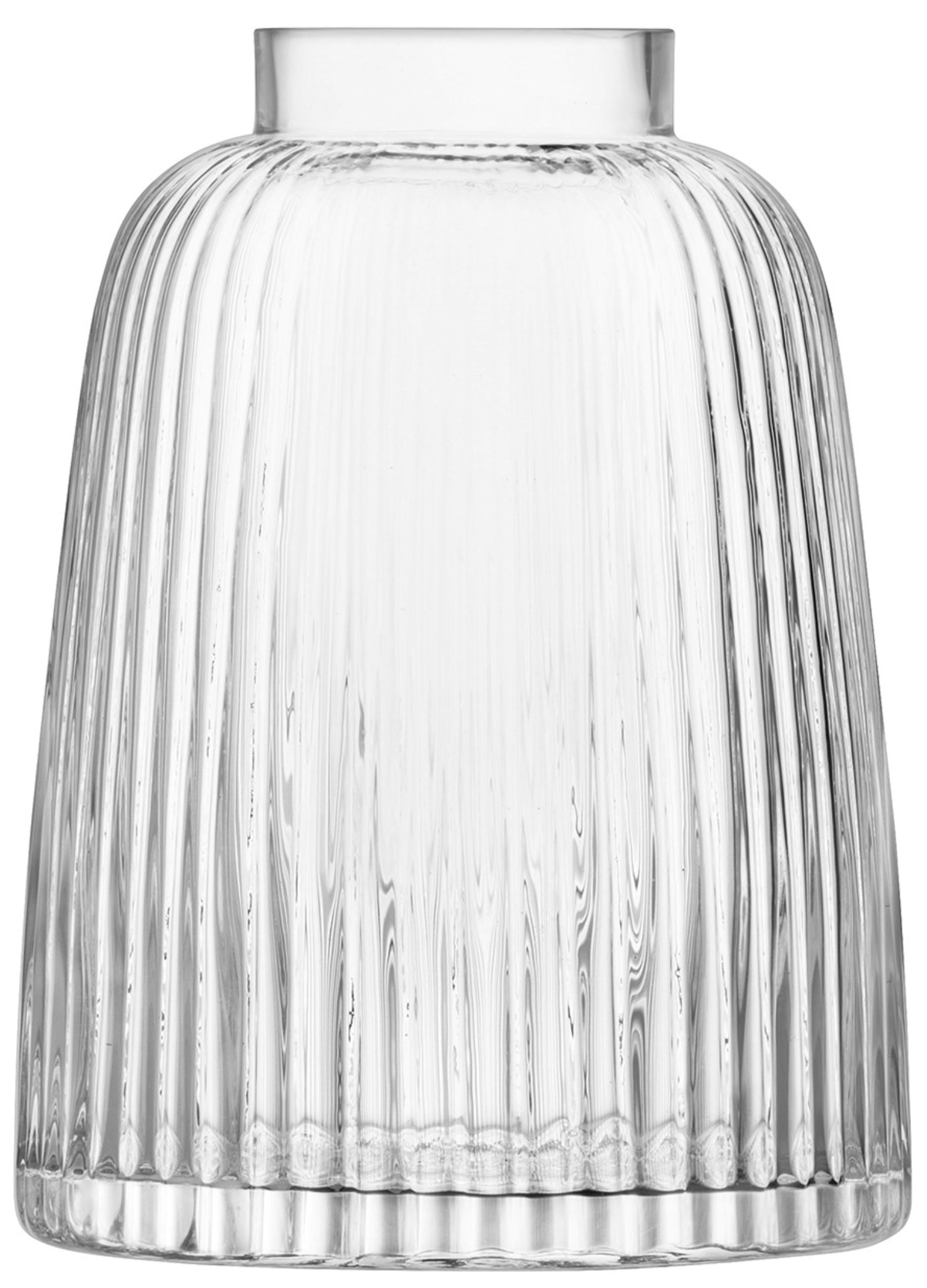 Pleat vase h26cm - clair