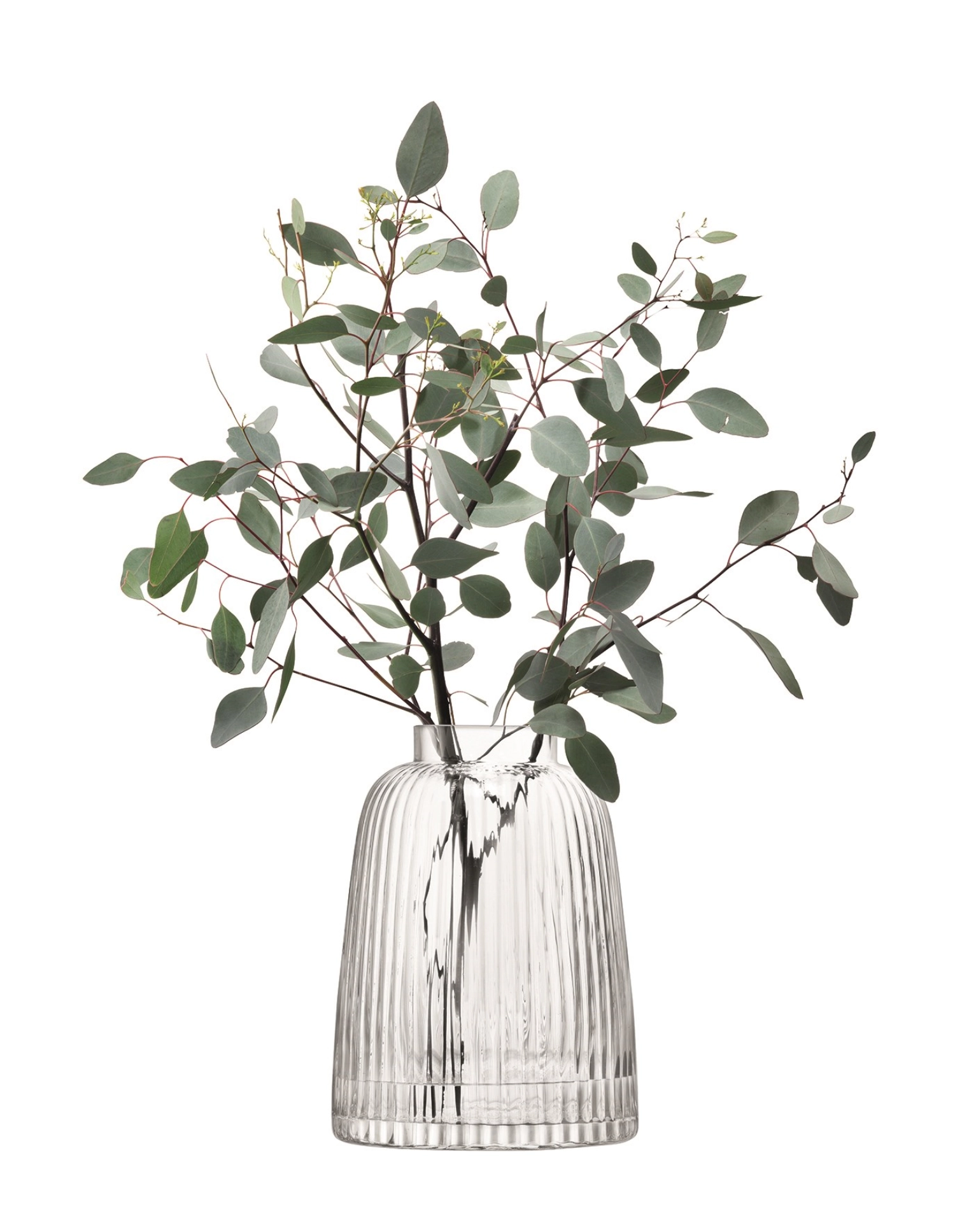 Pleat vase h26cm - clair