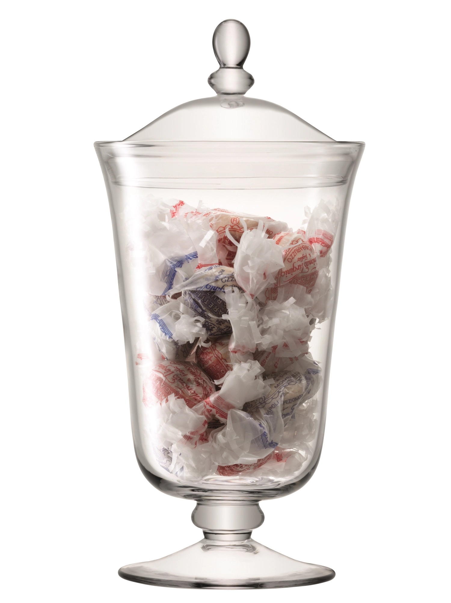 Serve Bonbonniere mit Fuss H38cm transparent