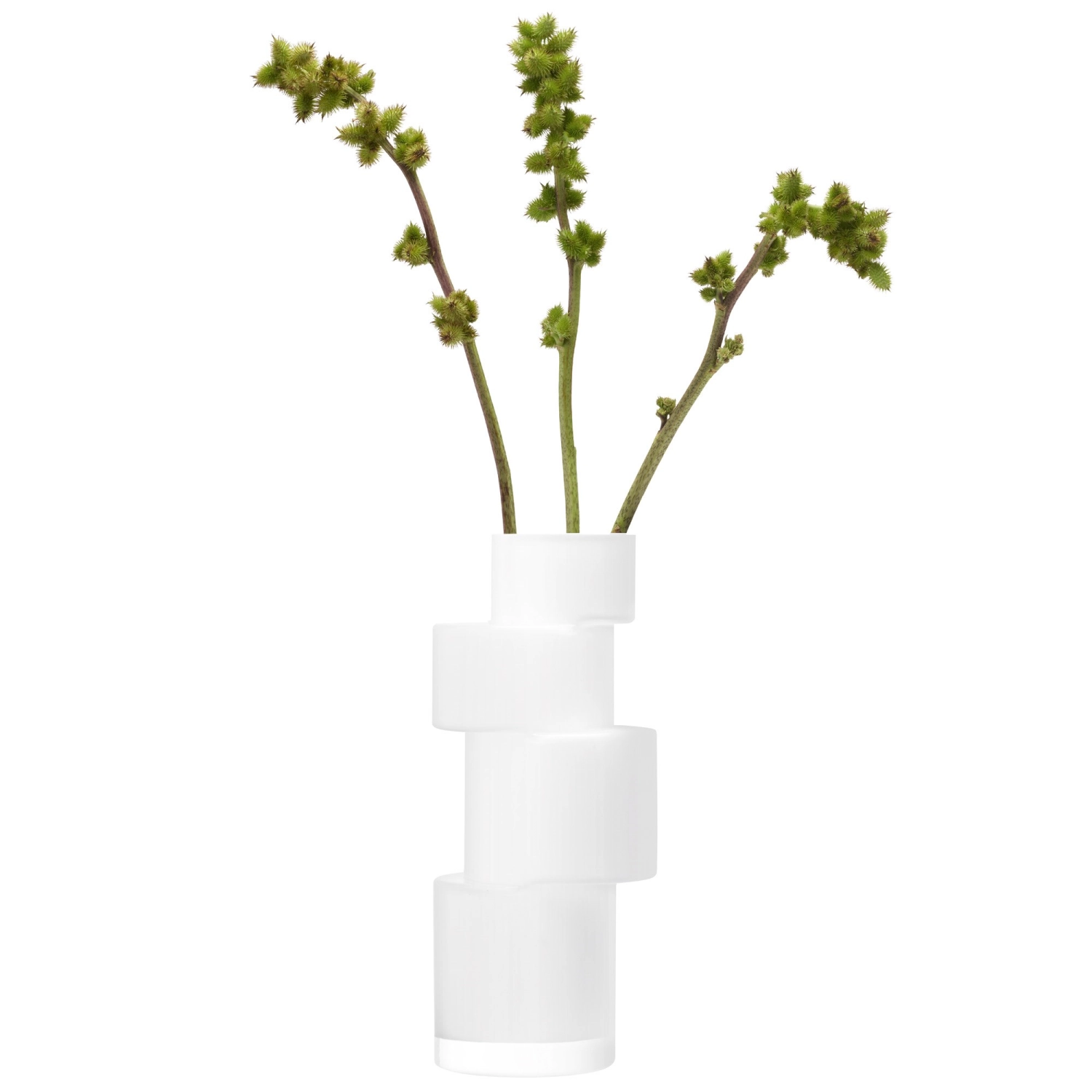 Tier vase h35cm blanc craie