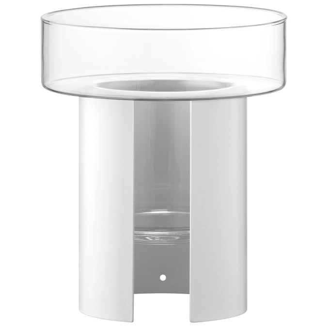 Pot de fleurs Terrazza H22 D19 cm clair/blanc