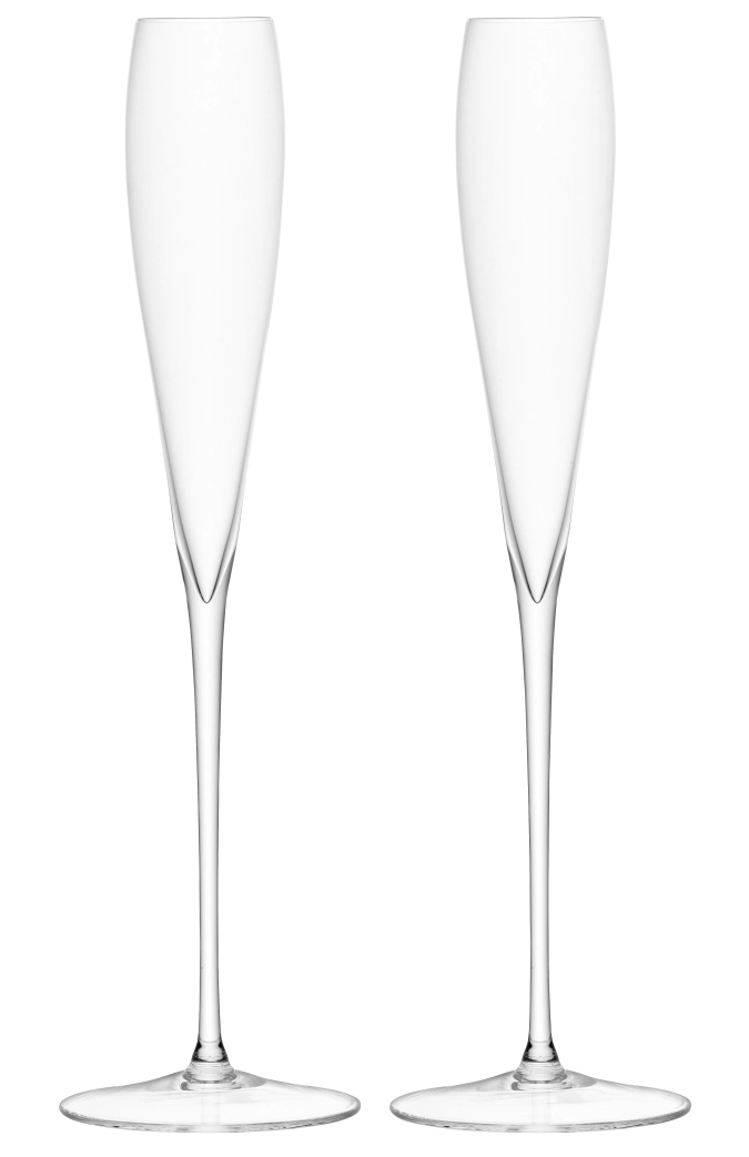 Set de 2 coupes à champagne wine 100ml - transparent