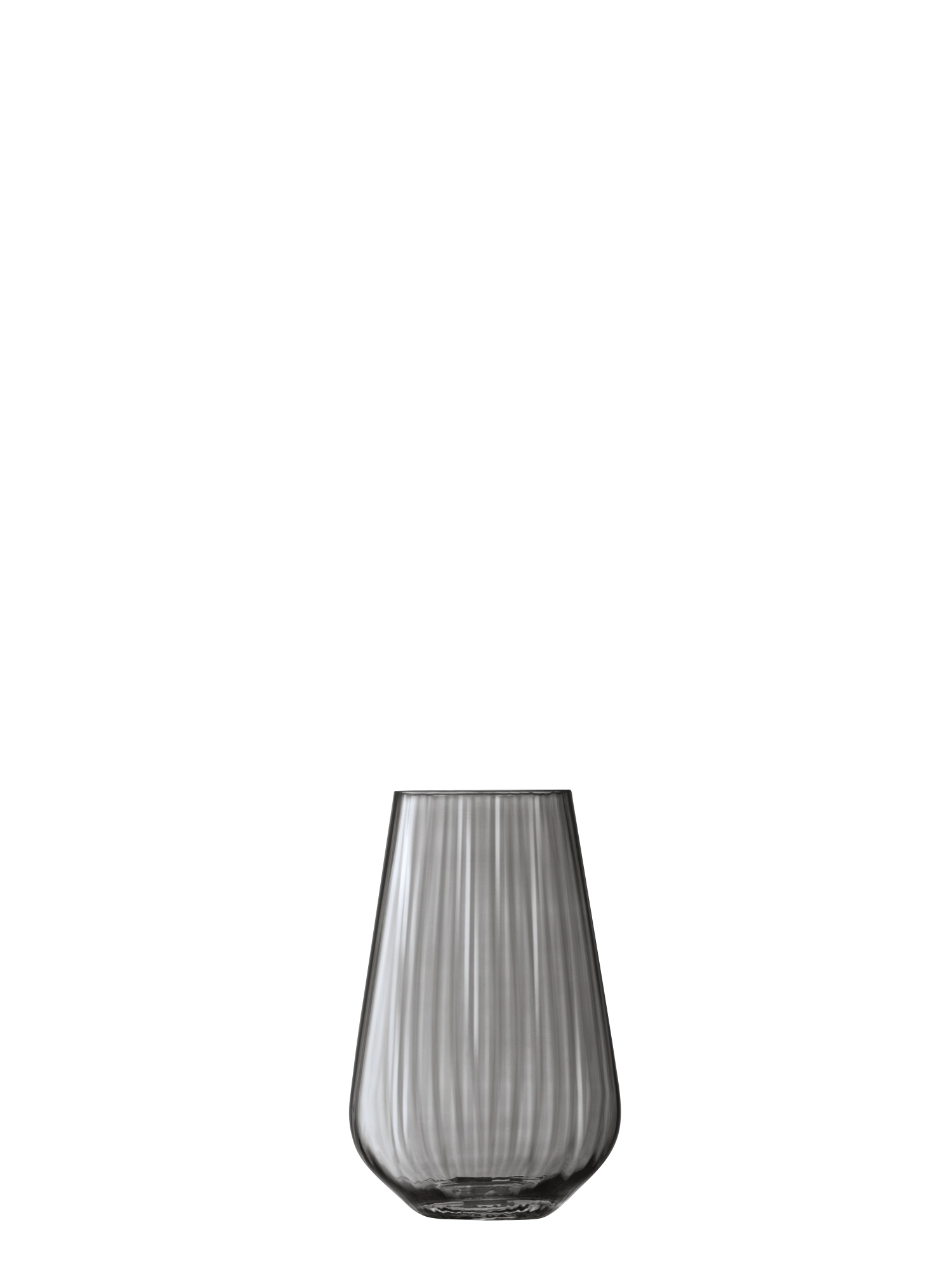 Zinc vase h28cm zinc translucide
