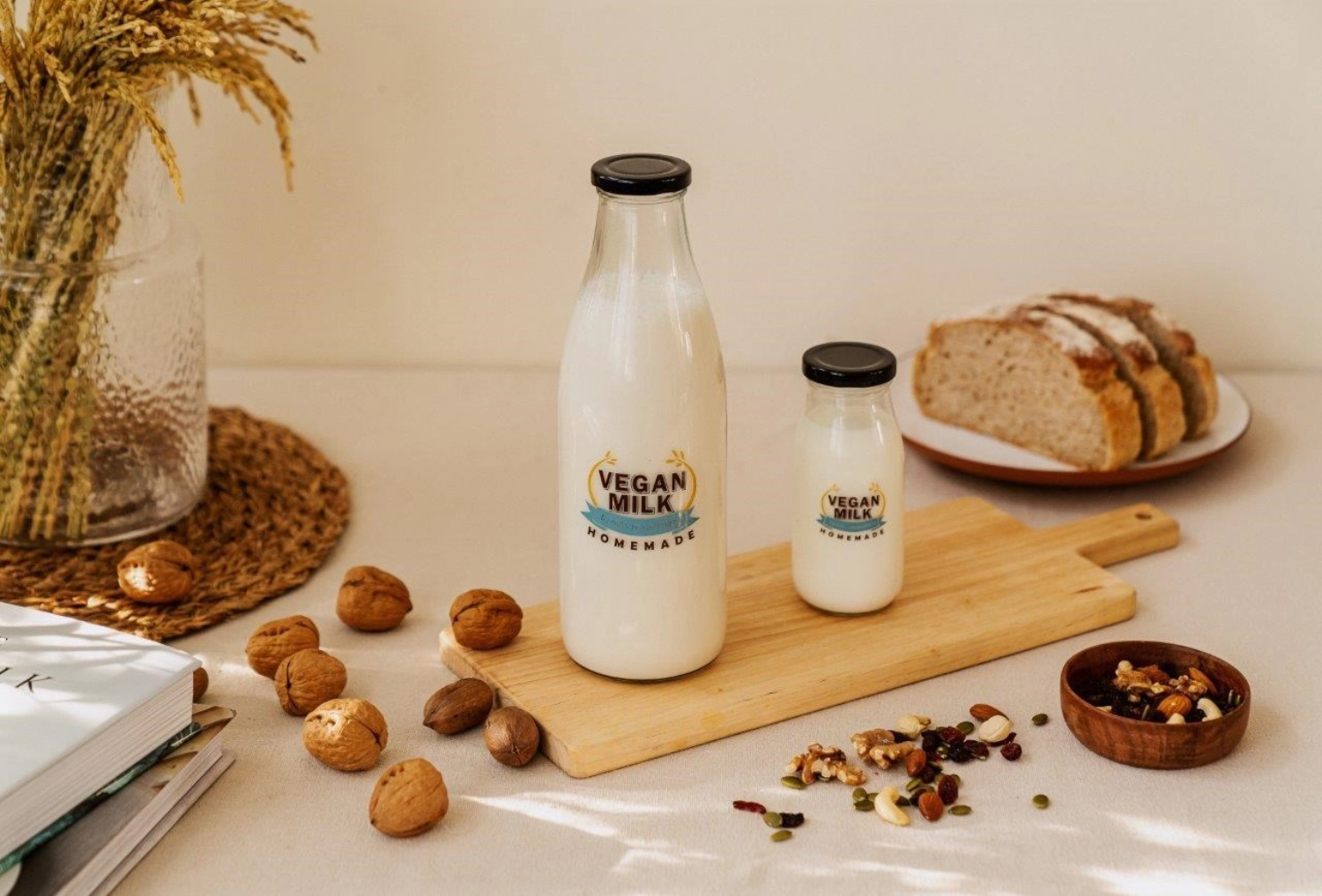 2er Set Flaschen Vegan Milk