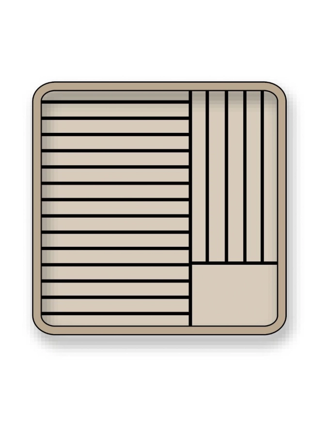 Casier assiette ø25-28cm fermé