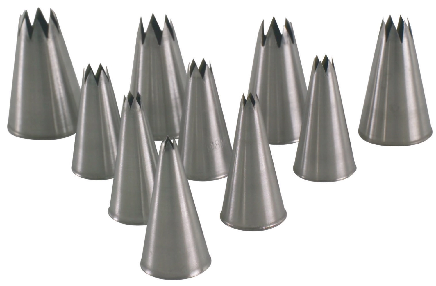 Embouts de décoration étoile, acier inoxydable, 2 pièces, ø1