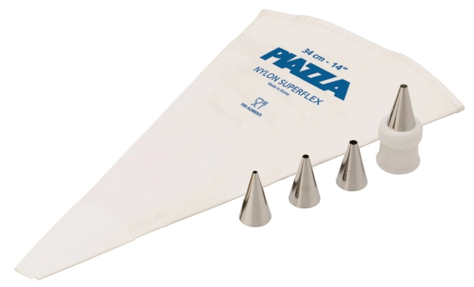 Spritz Set 1 Beutel u. 4 Tüllen rund 0.31 0.33 0.35 u.0.37cm
