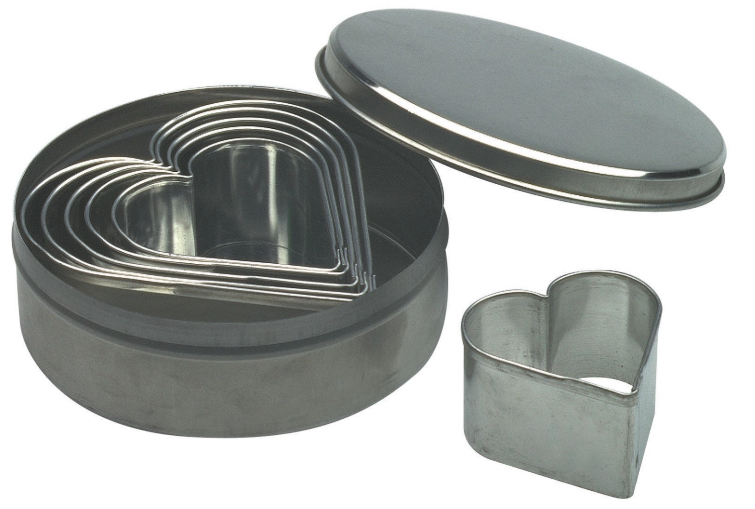 Set de 6 emporte-pièces Cœur