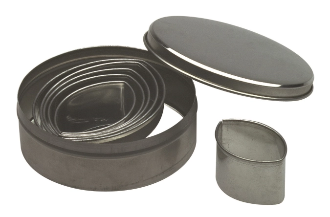 Set de 6 emporte-pièces ovale
