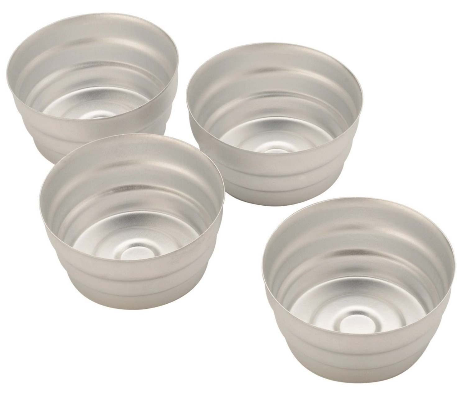 Set de 4 moules à pâtisserie D8x5cm