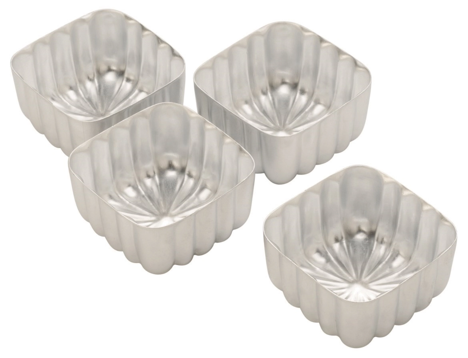 Set de 4 moules à pâtisserie D7x7cm