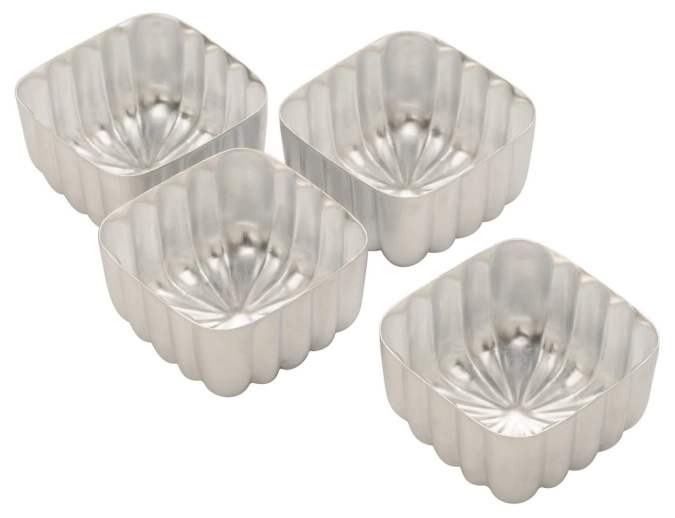 Set de 4 moules à pâtisserie D7x7cm