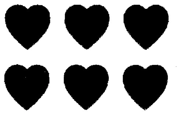 Dekorgitter herzförmig gelocht Kunststoff