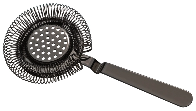 Cocktailsieb schwarz beschichtet