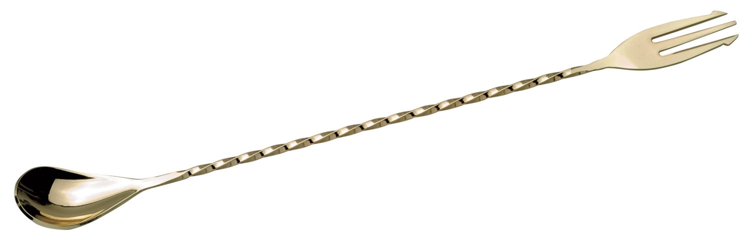 Cuillère à mixer a. fourchette revêtue or