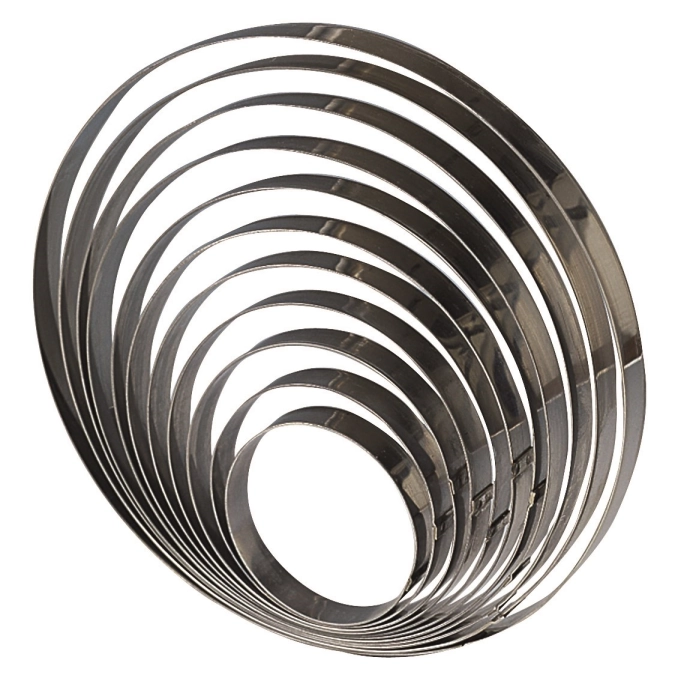anneau en acier inoxydable H4cm D14cm