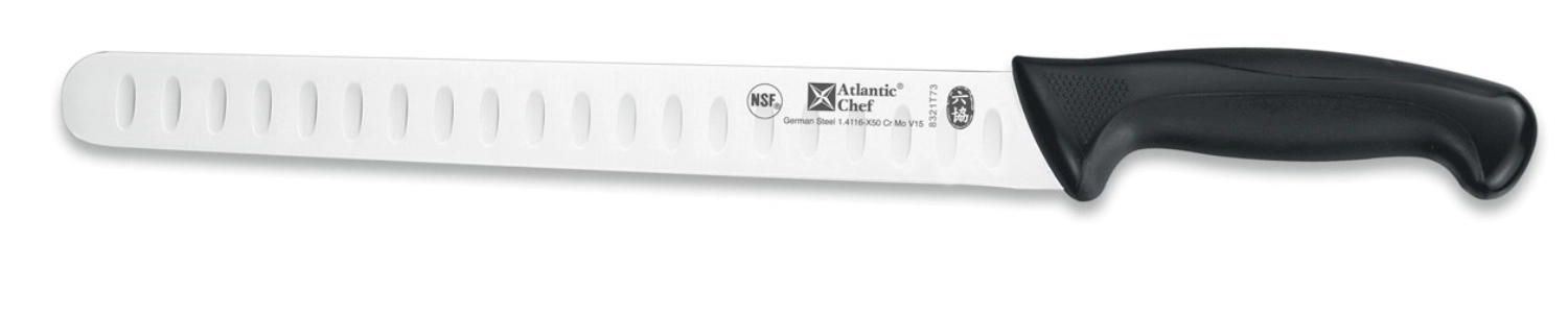 Atlantic Chef couteau à viande à lame alvéolée 28cm noir