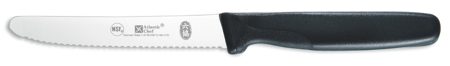 Atlantic Chef couteau universel bout rond 11cm noir