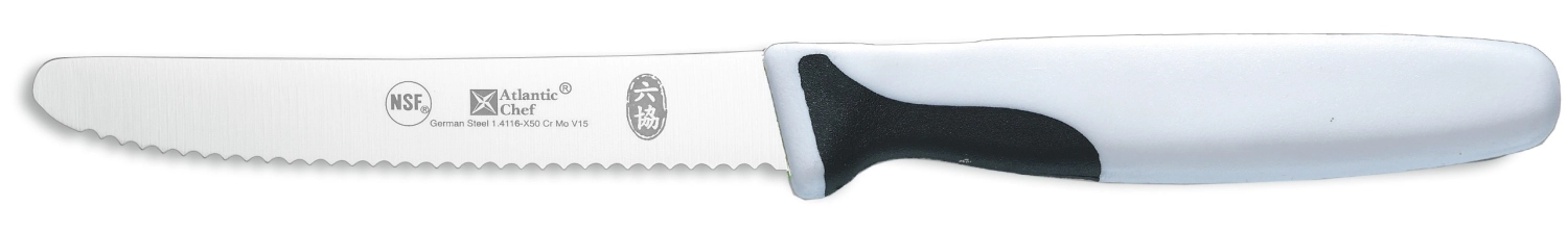 Atlantic Chef couteau universel bout rond 11cm blanc