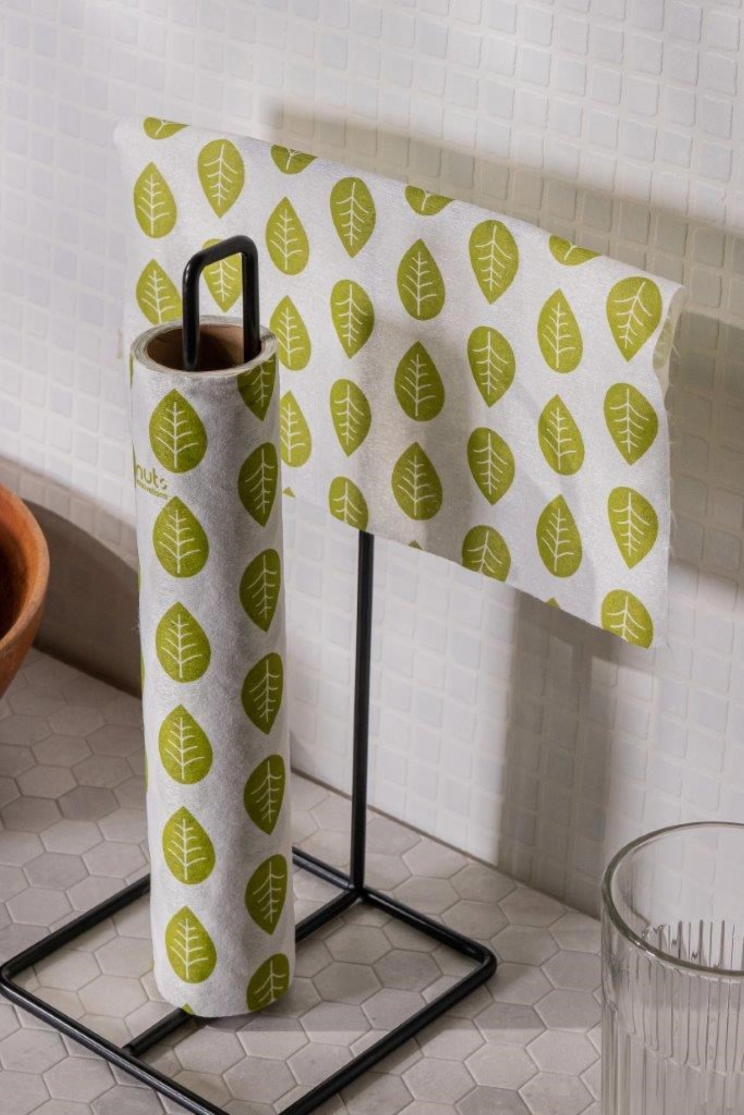 Porte-rouleau de papier noir