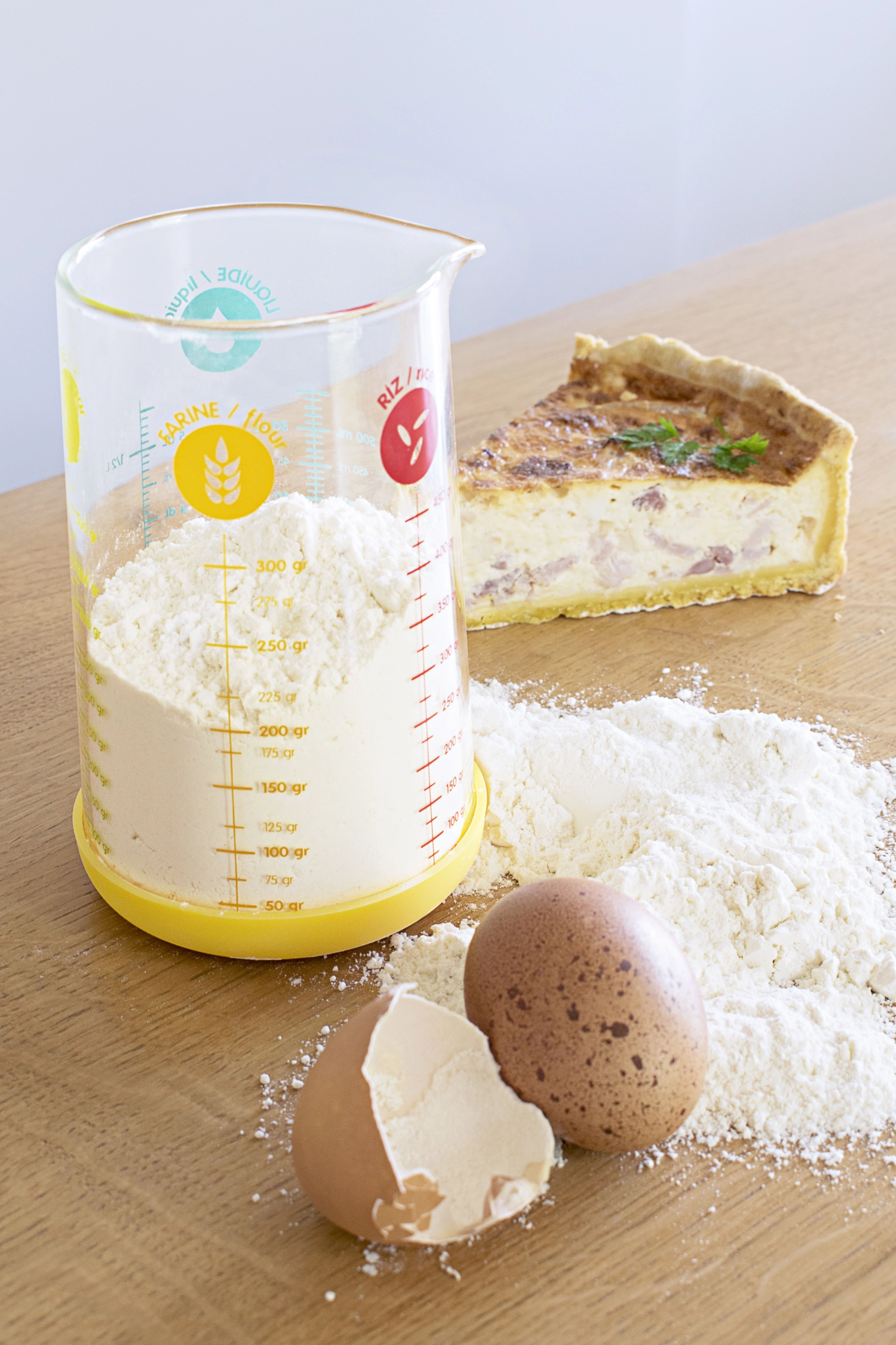 Verre doseur avec fond en silicone