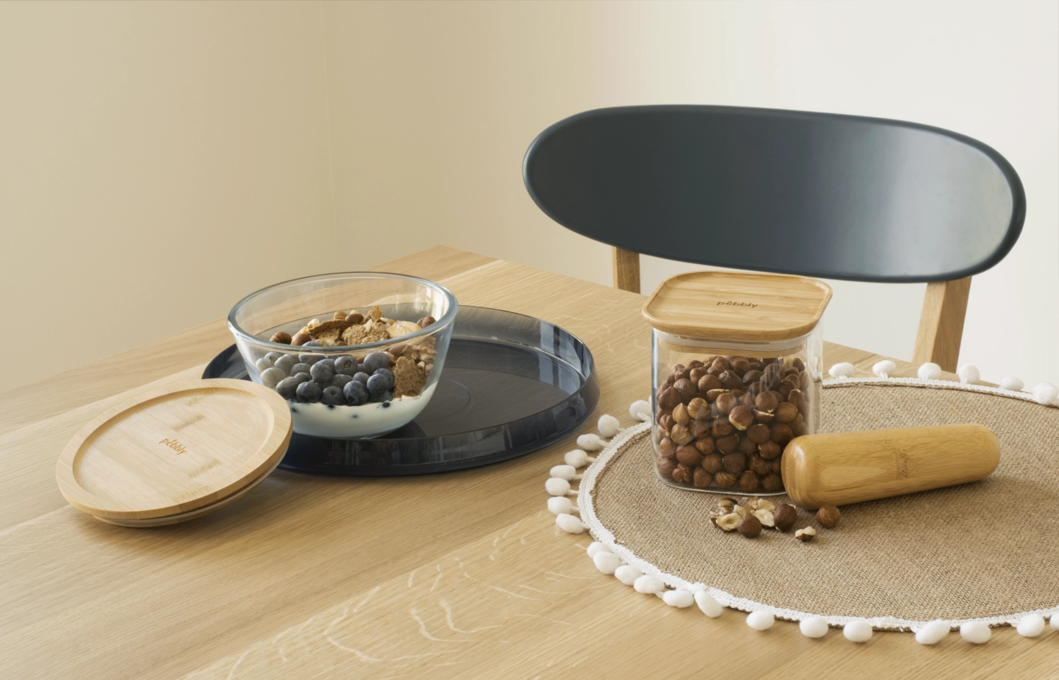 Pot de conservation couvercle bambou