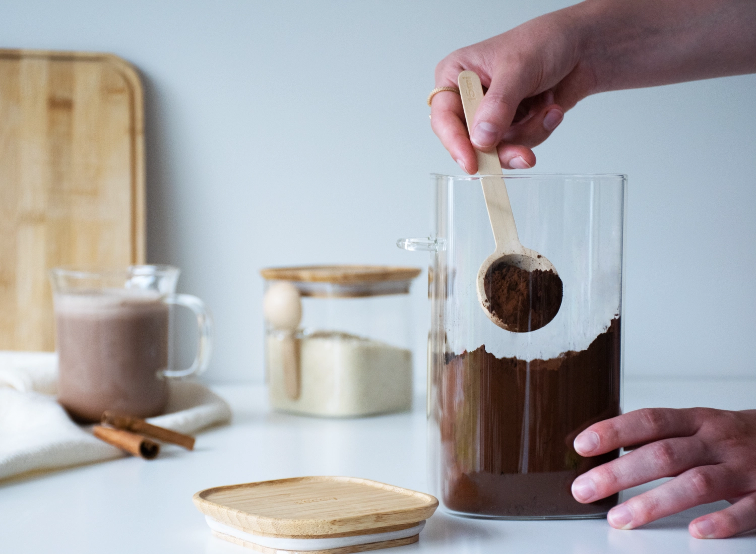 Vorratglas mit Messlöffel