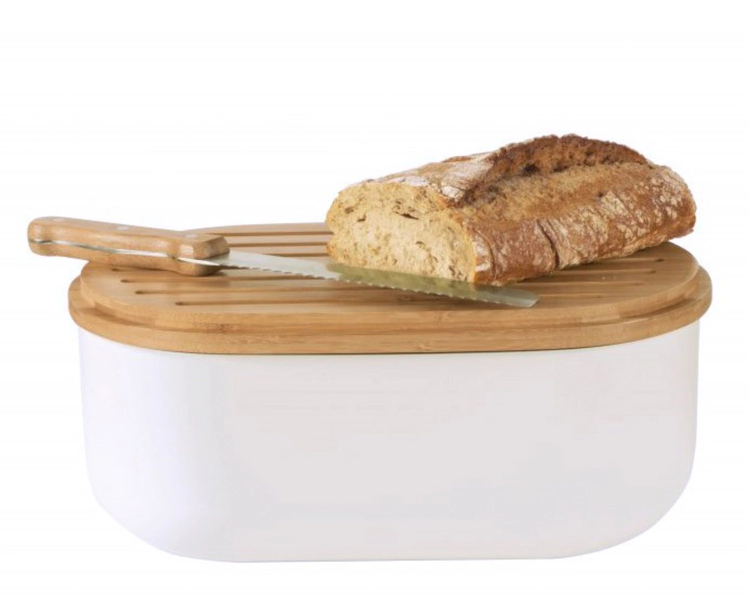 Pebbly boîte à pain, couteau, sac à pain, cream