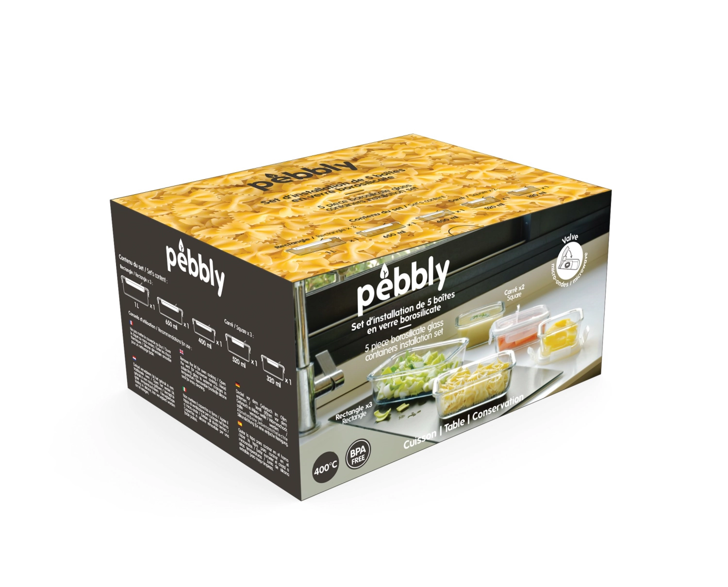 5-tlg. Vorratsdose Starterset