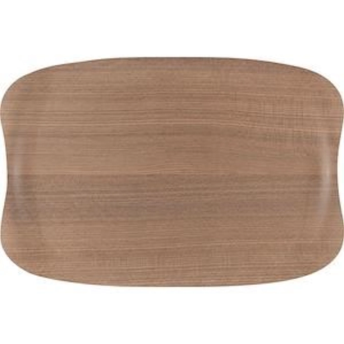 Tablett Wave Warm Wood 32x21cm