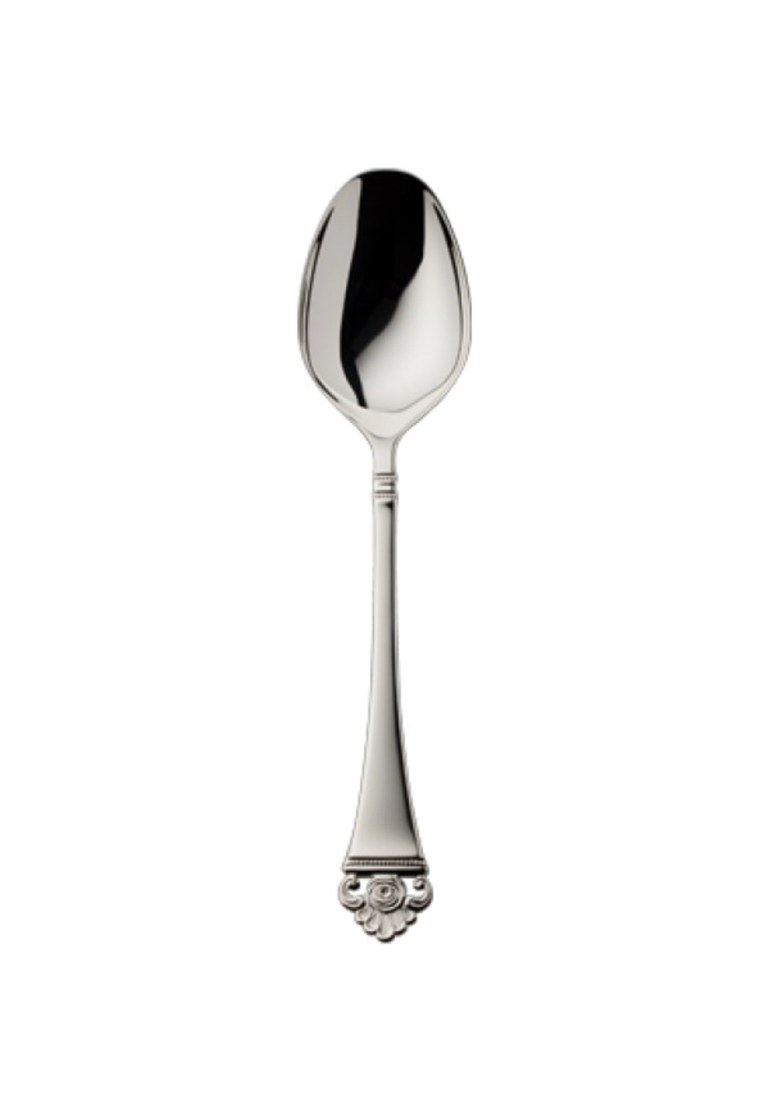 Motif rose or 925 Cuillère à soupe 21x2.4cm